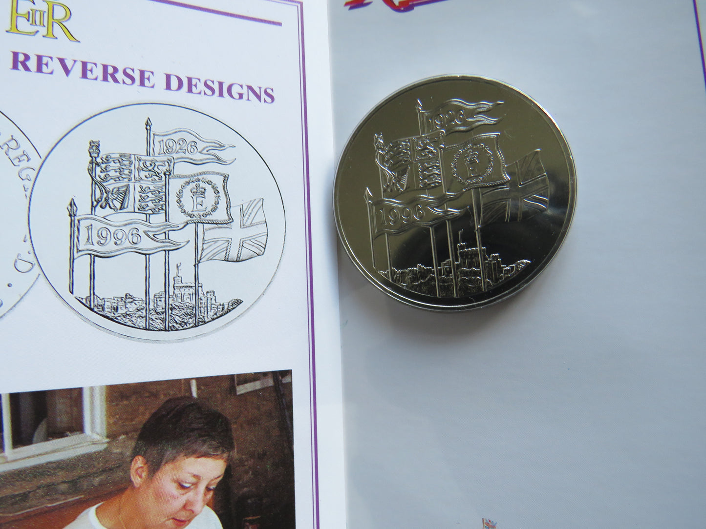 1996 Queen Elizabeth II 70th Birthday £5 Coin In presentation Pack