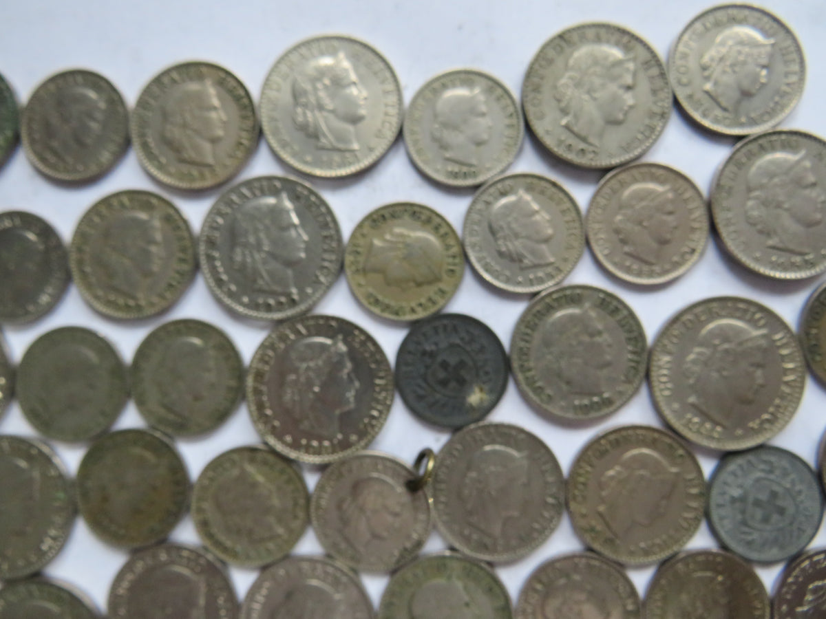 A Good Collection of Old Coins From Switzerland