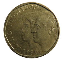 Load image into Gallery viewer, 1989 Spain 500 Pesetas Coin
