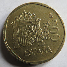 Load image into Gallery viewer, 1989 Spain 500 Pesetas Coin
