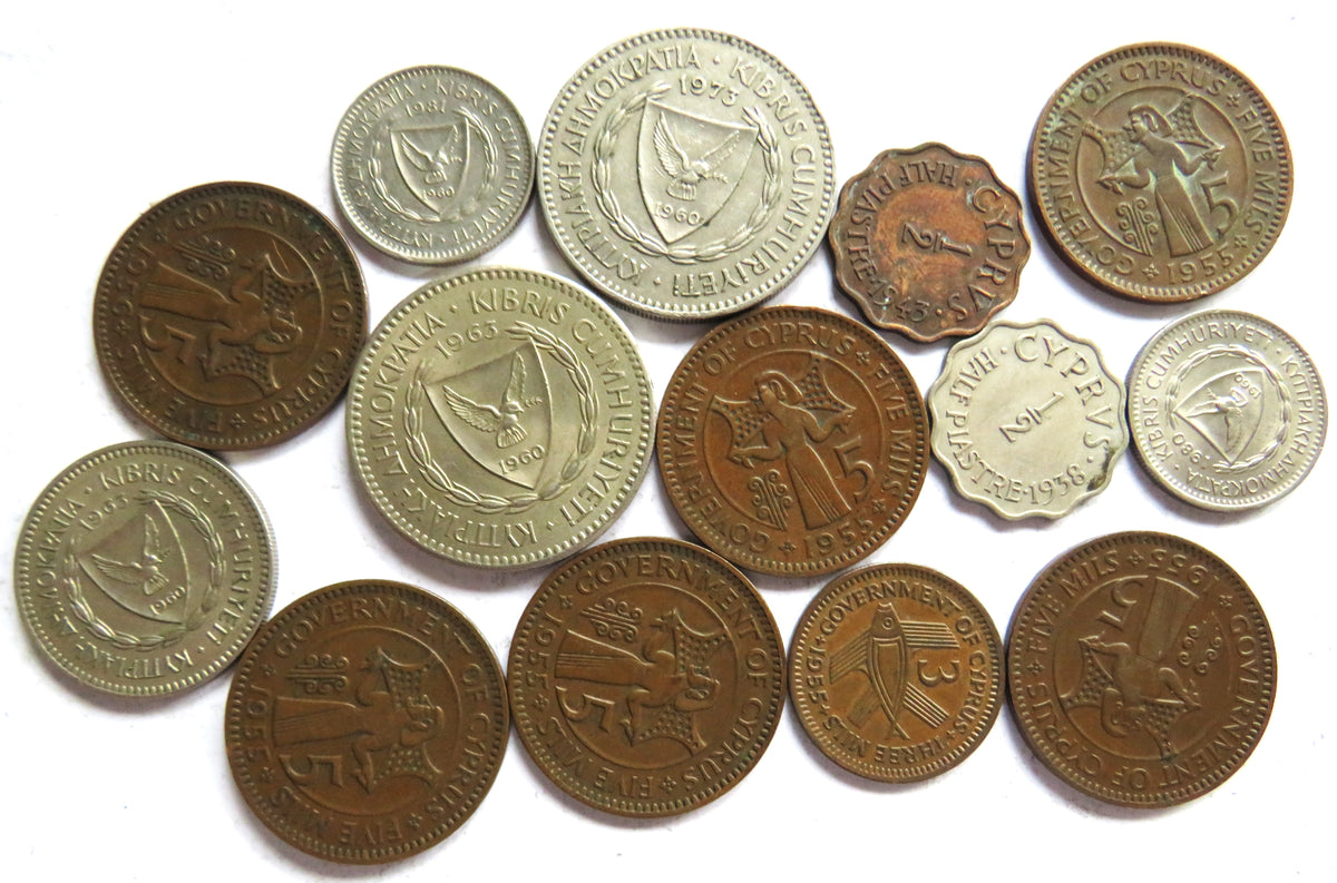A Good Small Collection of Old Coins From Cyprus