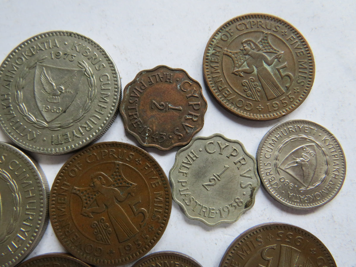 A Good Small Collection of Old Coins From Cyprus