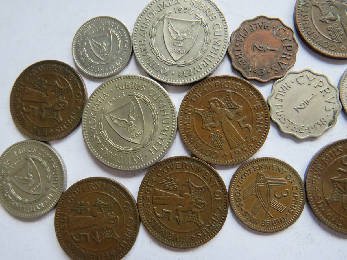 A Good Small Collection of Old Coins From Cyprus