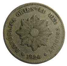 Load image into Gallery viewer, 1924 Uruguay 5 Centesimos Coin
