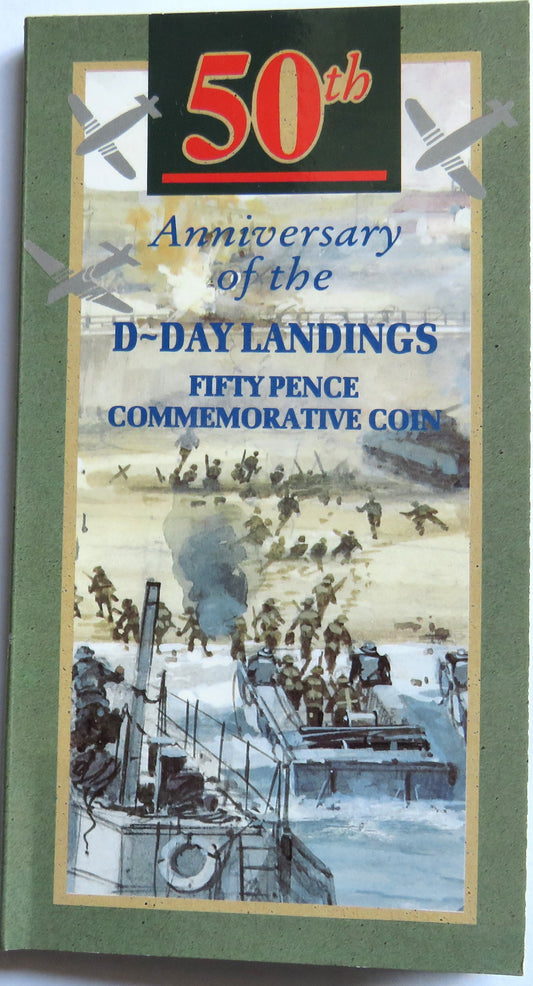1994 Great Britain 50p Fifty Pence D-Day Landing Coin Pack