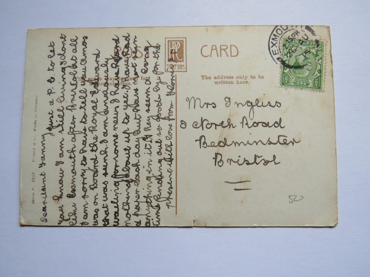 Vintage Postcard of St Bernard's Well, Edinburgh 1915 Macintosh Tartan