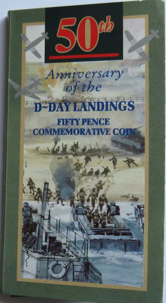 1994 Great Britain 50p Fifty Pence D-Day Landing Coin Pack