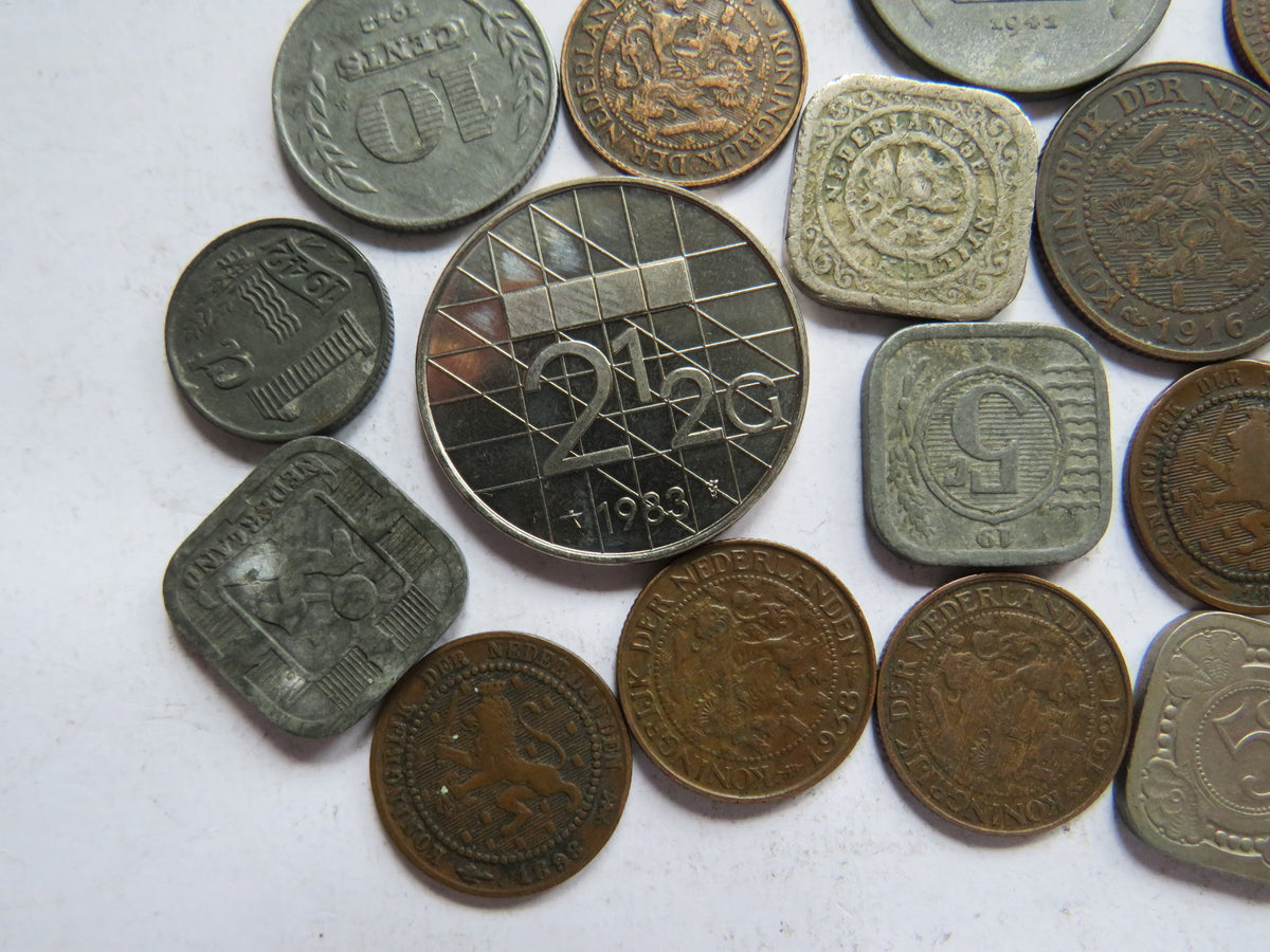Small Collection of Old Coins From The Netherlands 19thC & 20thC