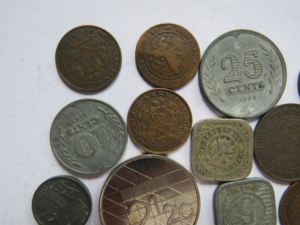 Small Collection of Old Coins From The Netherlands 19thC & 20thC