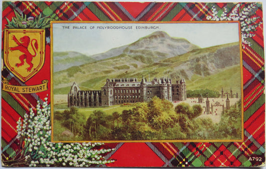Vintage Postcard of The Palace of Holyroodhouse, Edinburgh 1951