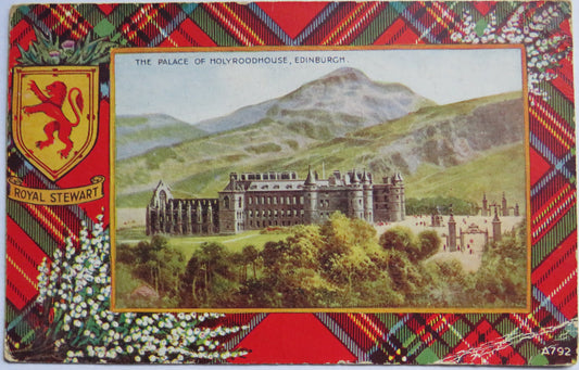 Vintage Postcard of The Palace of Holyroodhouse, Edinburgh 1950