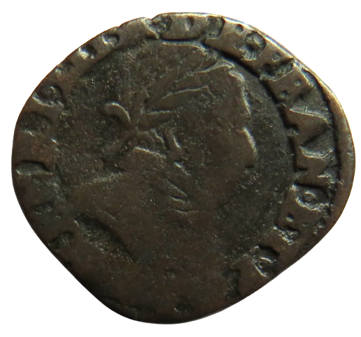 1590 France Double Tournois Coin