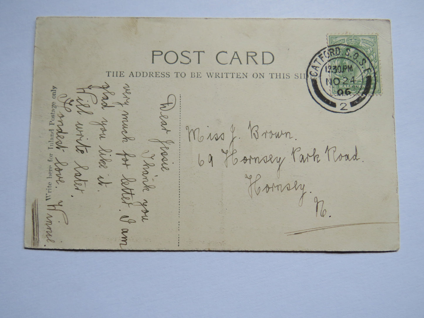 Vintage Postcard of Princess Street and N.B.R. Station Hotel, Edinburgh 1906