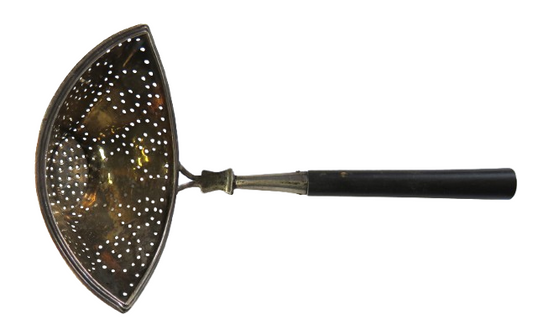 Antique Silver Tea Strainer By Bernard Muller London Import Marks
