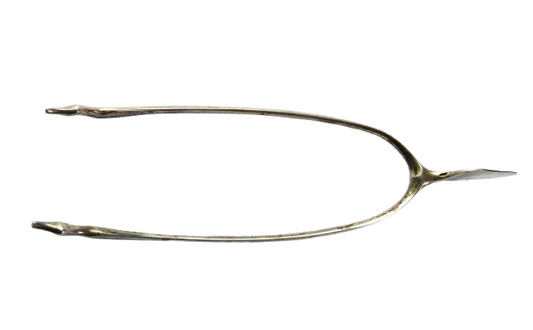 Antique Paid of Silver Tongs In Style of Wishbone Hallmarked Edinburgh 1927 William Robb Ballater