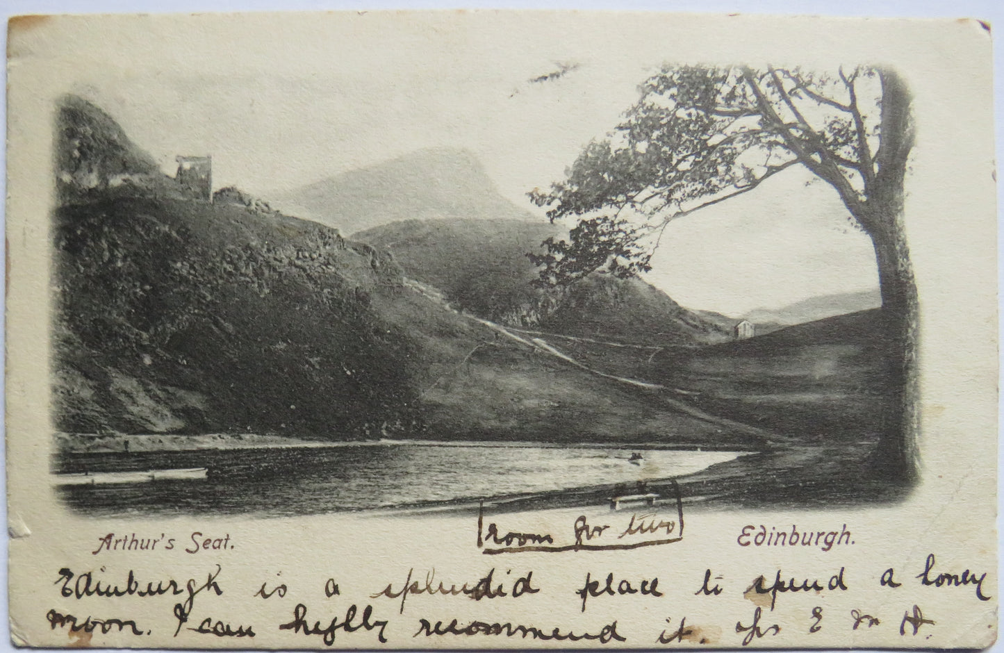 Vintage Postcard of Arthur's Seat, Edinburgh 1902