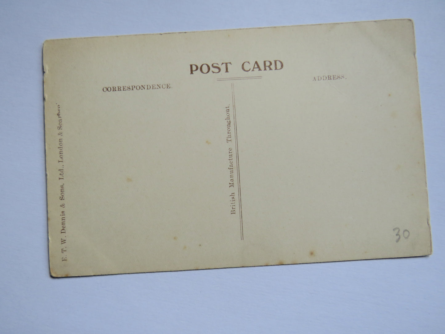 Vintage Postcard of Princess St Looking East, Edinburgh