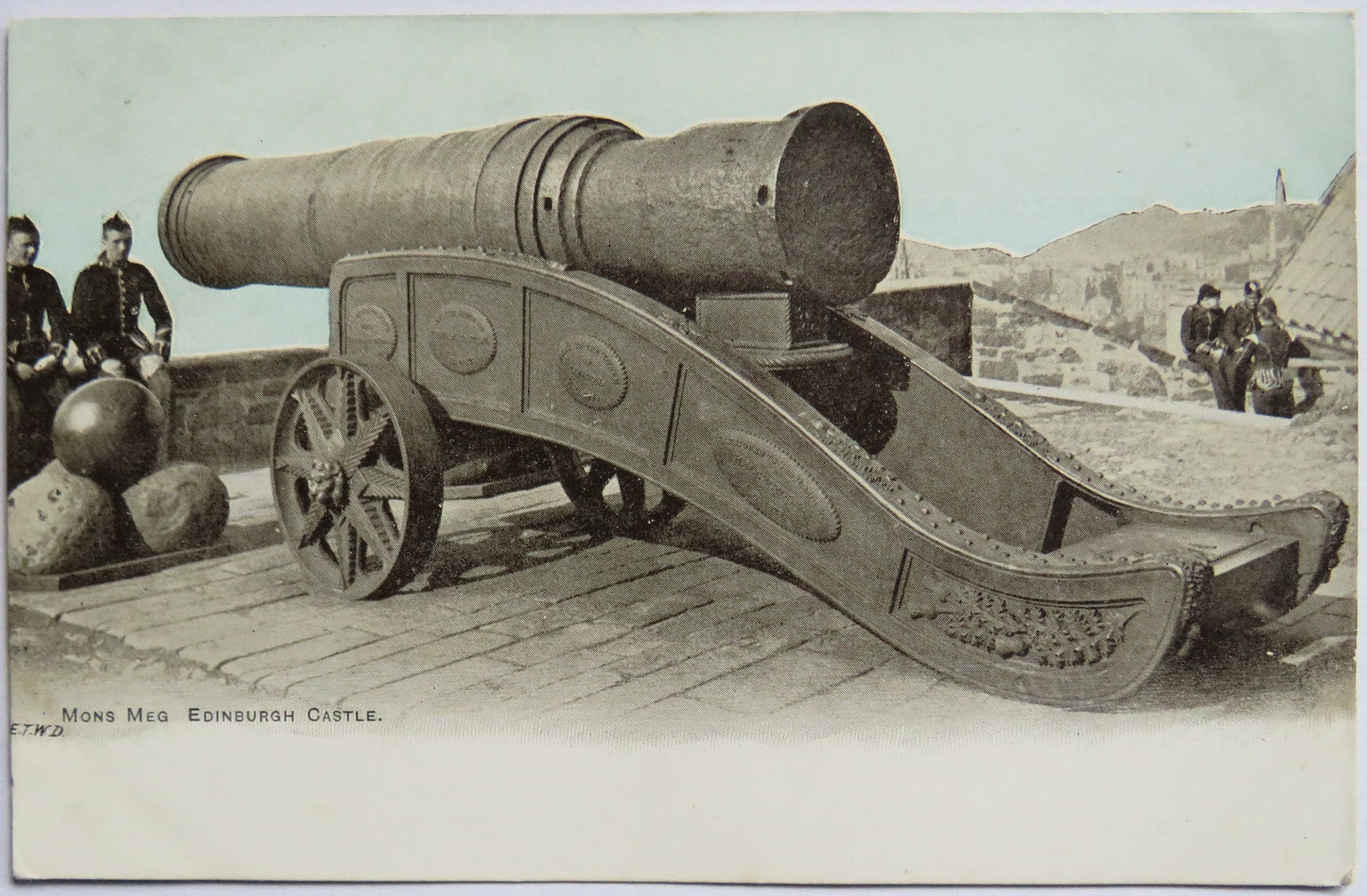 Vintage Postcard of Mons Meg Edinburgh Castle