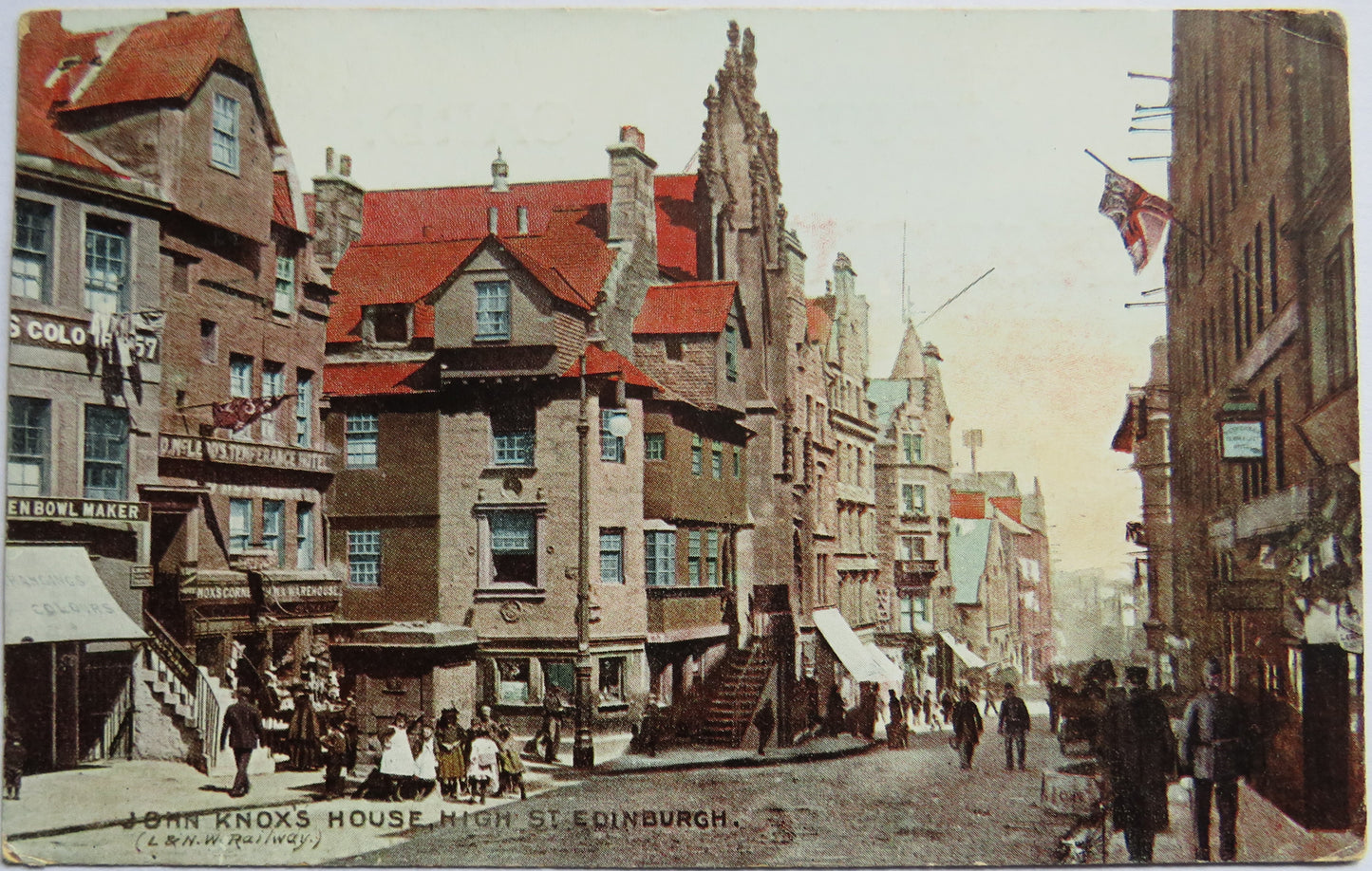 Vintage Postcard of John Knox House High Street Edinburgh