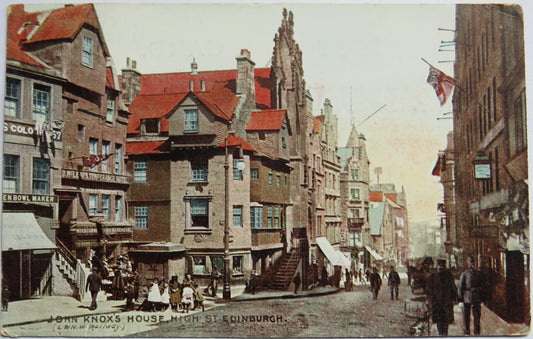 Vintage Postcard of John Knox House High Street Edinburgh