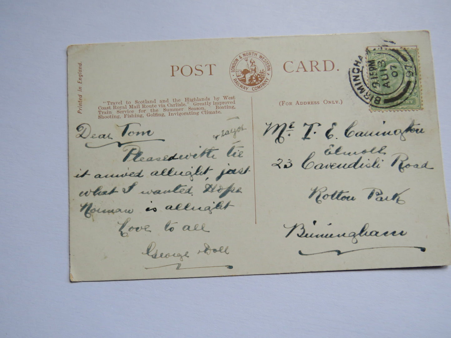 Vintage Postcard of John Knox House High Street Edinburgh