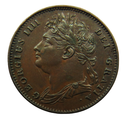 1821 King George IV Farthing Coin In High Grade - Great Britain