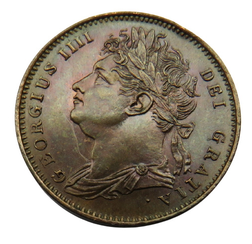 1821 King George IV Farthing Coin In High Grade - Great Britain