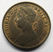 Load image into Gallery viewer, 1894 Queen Victoria Bun Head Farthing Coin High Grade - Great Britain
