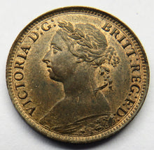 Load image into Gallery viewer, 1886 Queen Victoria Bun Head Farthing Coin High Grade - Great Britain
