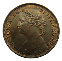 Load image into Gallery viewer, 1885 Queen Victoria Bun Head Farthing Coin Higher Grade - Great Britain
