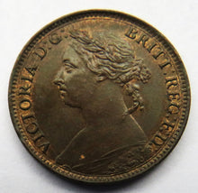 Load image into Gallery viewer, 1885 Queen Victoria Bun Head Farthing Coin Higher Grade - Great Britain
