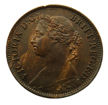 Load image into Gallery viewer, 1884 Queen Victoria Bun Head Farthing Coin Higher Grade - Great Britain
