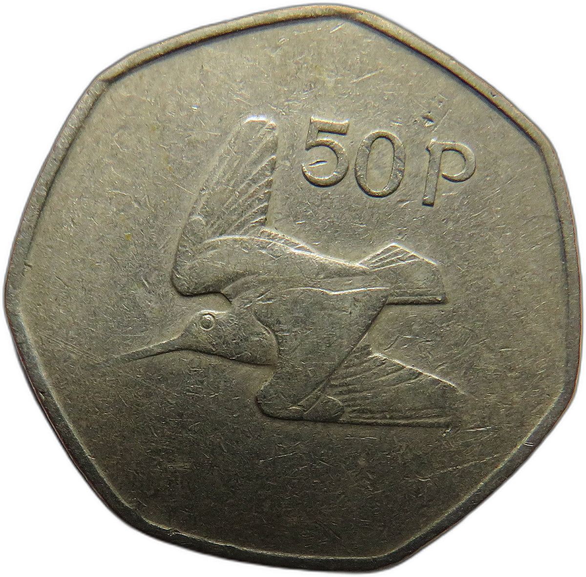 1974 Ireland Eire 50p Fifty Pence Coin