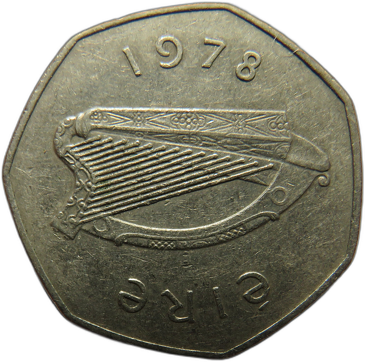1978 Ireland Eire 50p Fifty Pence Coin