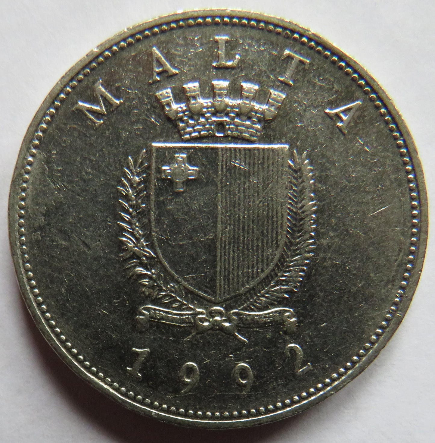 1992 Malta One Lira Coin