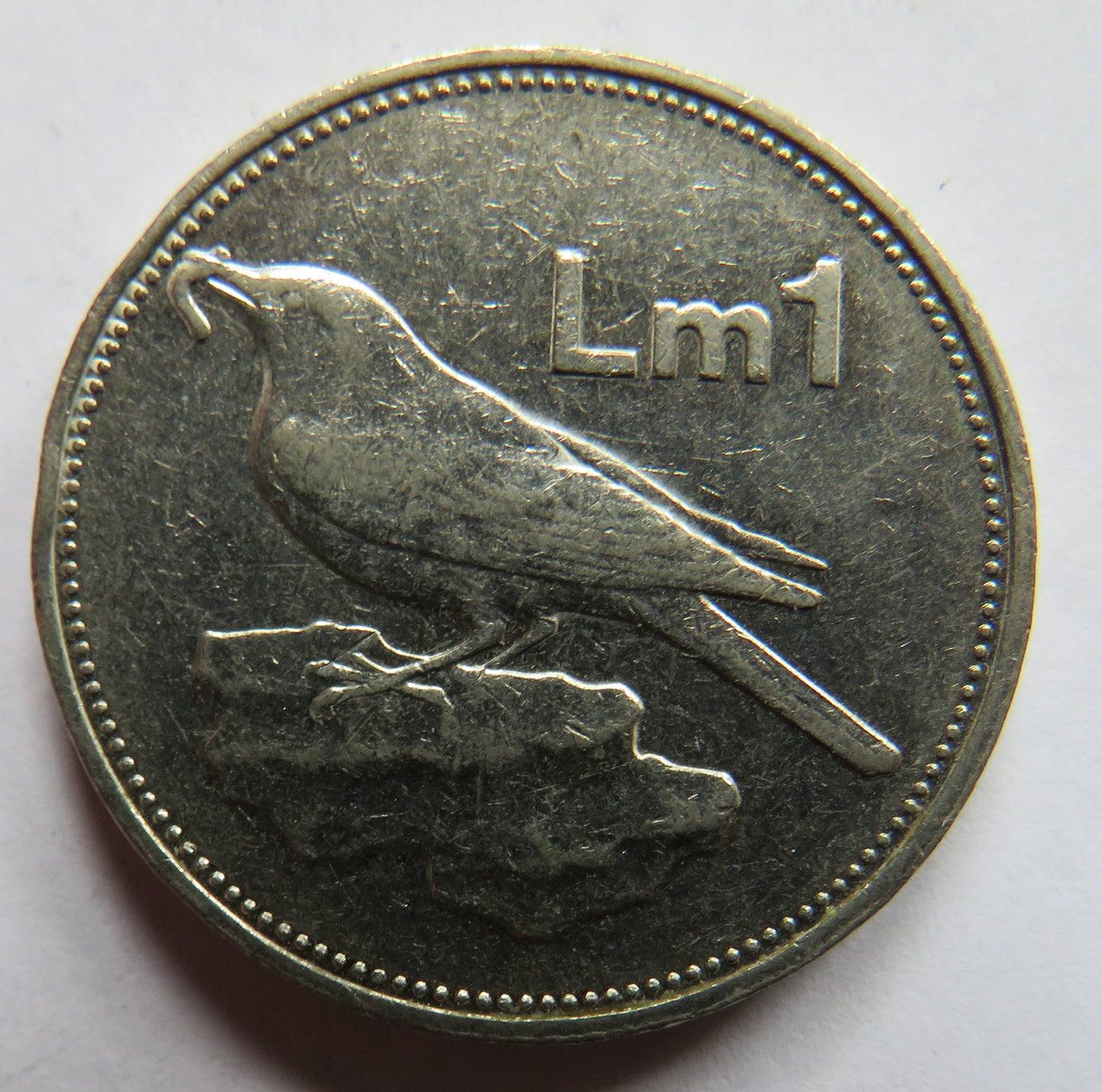 1992 Malta One Lira Coin
