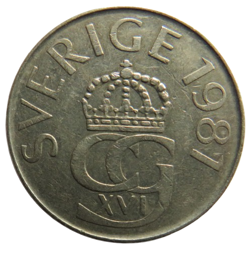 1981 Sweden 5 Kronor Coin