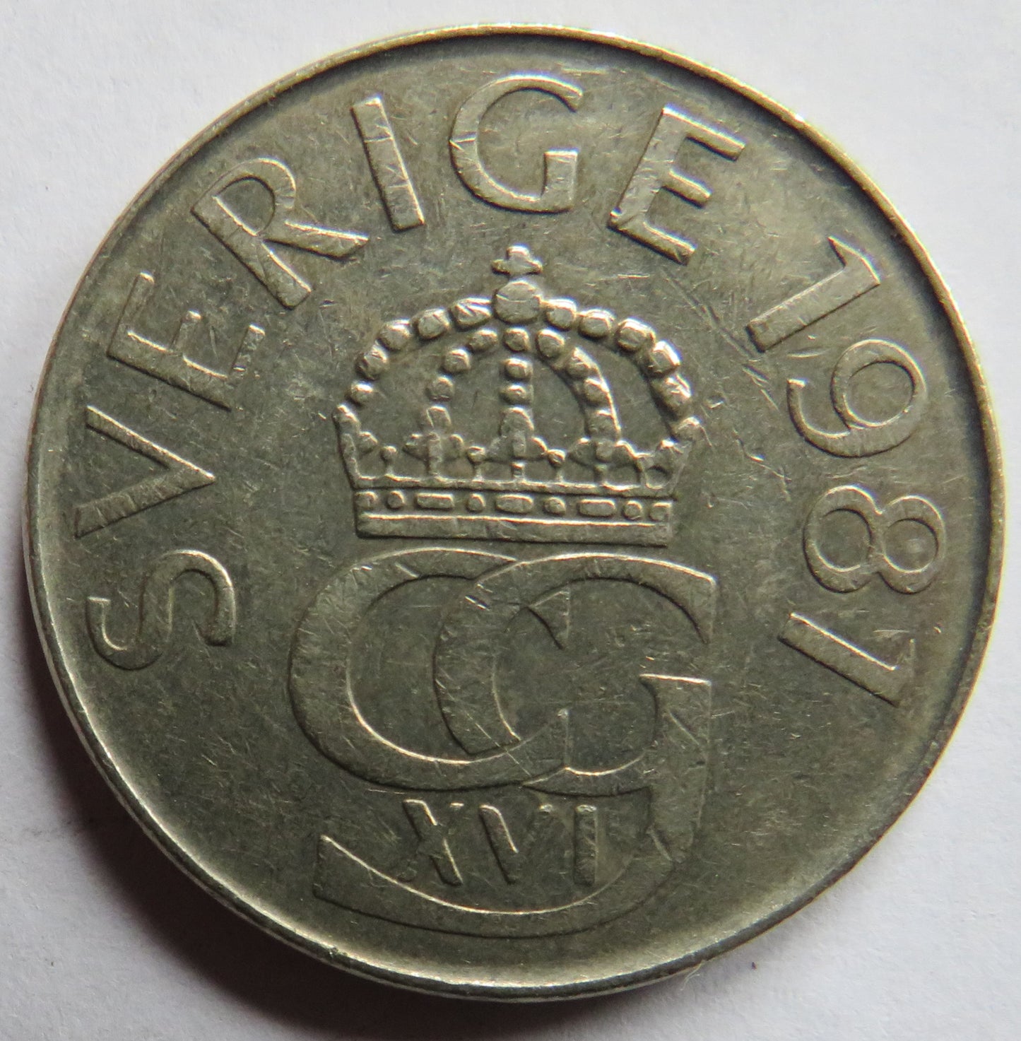 1981 Sweden 5 Kronor Coin