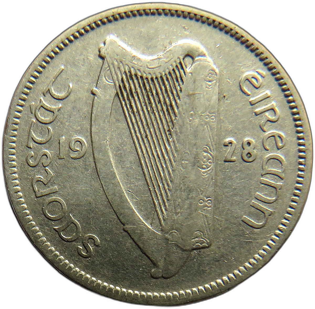 1928 Ireland Eire Sixpence 6d Coin