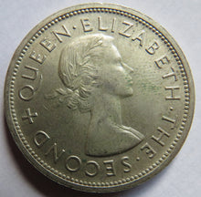 Load image into Gallery viewer, 1953 Queen Elizabeth Southern Rhodesia Silver One Crown Coin
