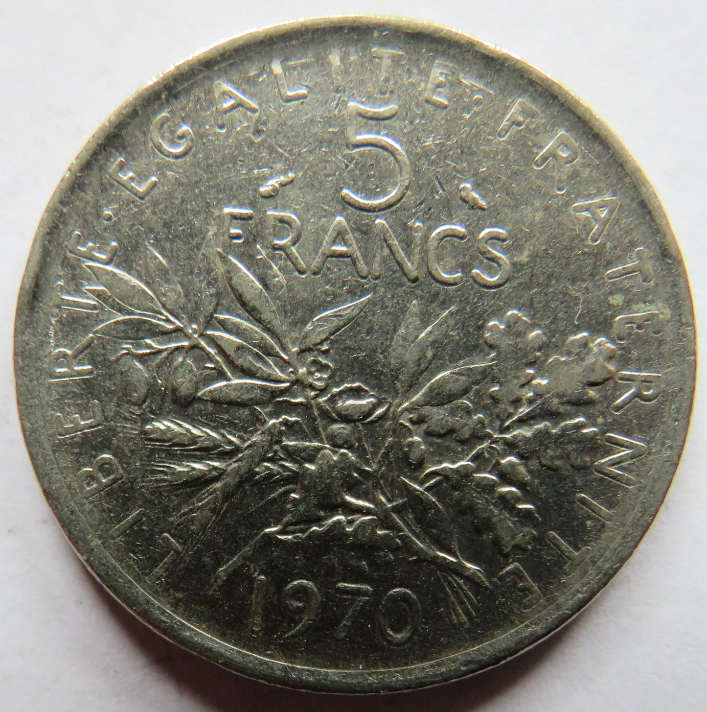 1970 France 5 Francs Coin