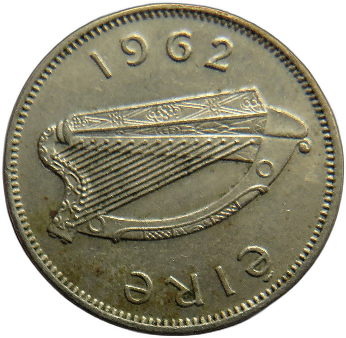 1962 Ireland Eire Sixpence 6d Coin