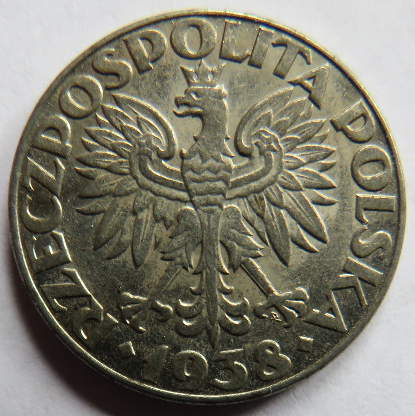 1938 Poland 50 Groszy Coin