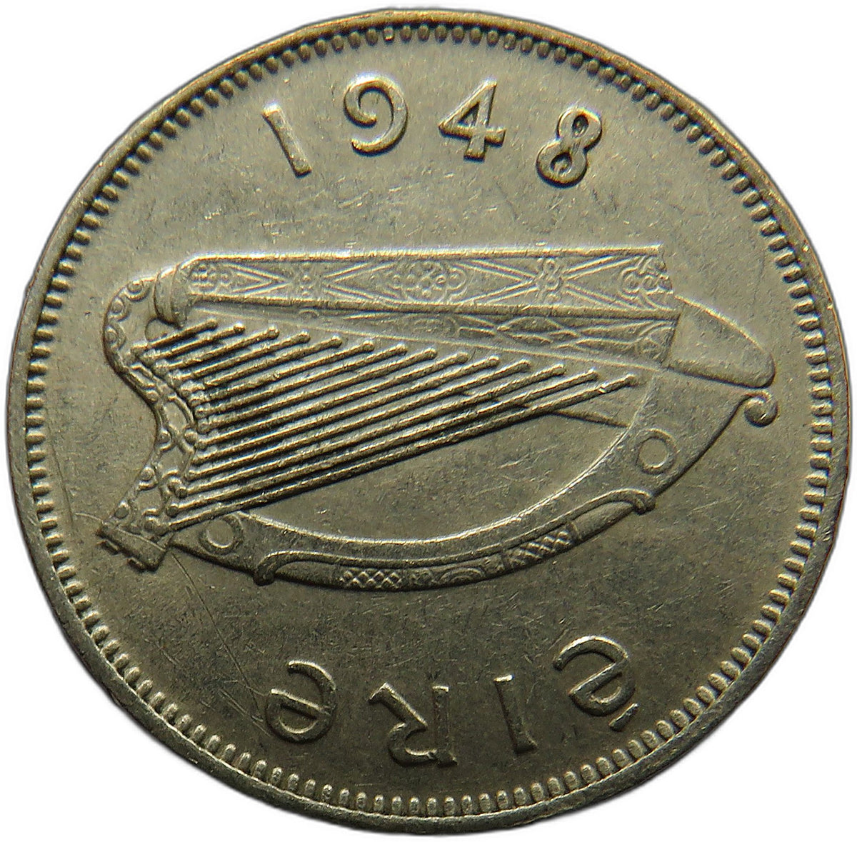 1948 Ireland Eire Sixpence 6d Coin
