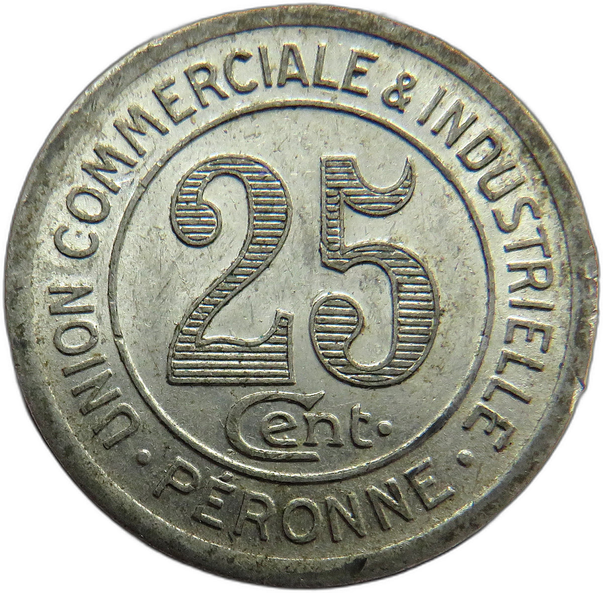 1922 France 25 Centimes - Chambres de Commerce Coin