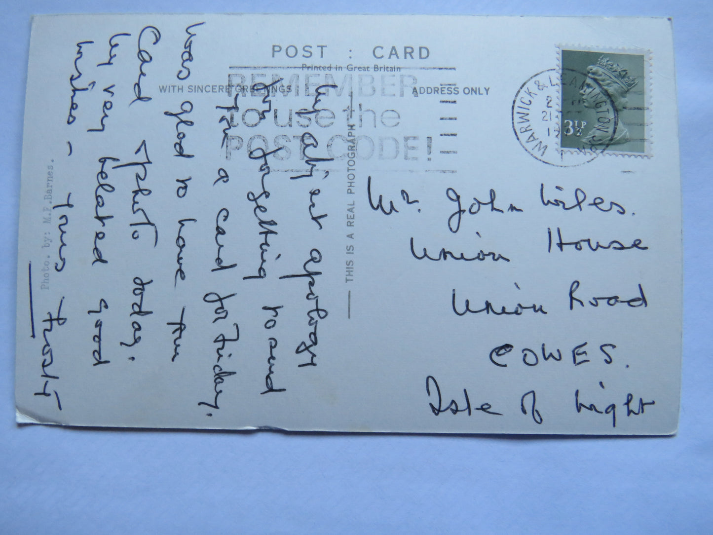 Vintage Postcard of The High Altar, All Saints Parish Church, Royal Leamington Spa