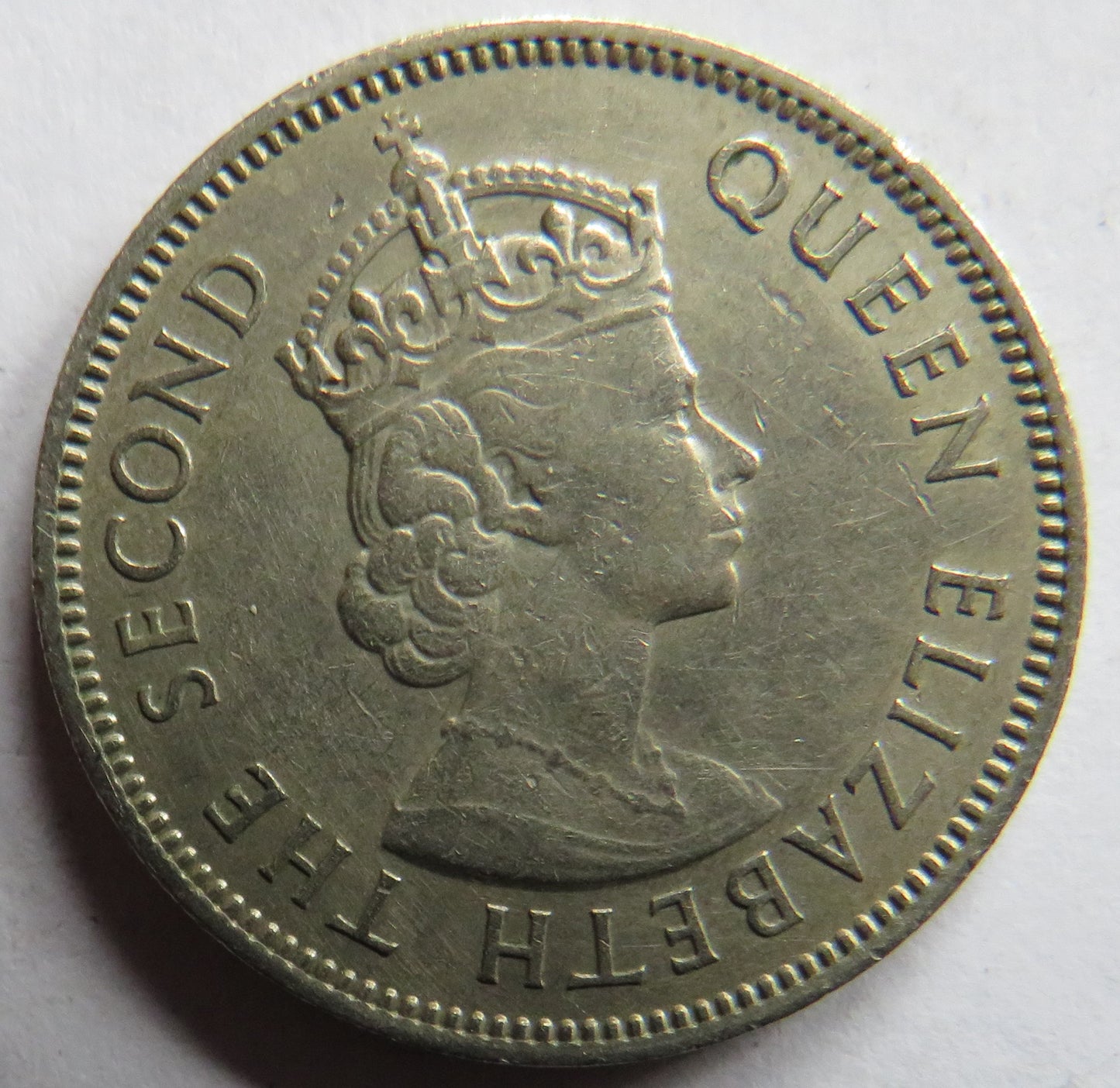 1961 Queen Elizabeth II Malaya and British Borneo 20 Cents Coin