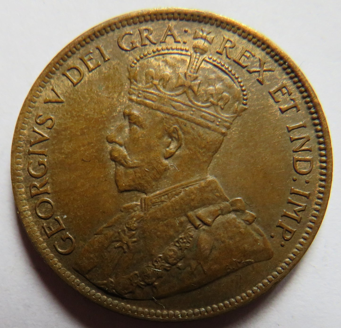 1919 King George V Canada One Cent Coin