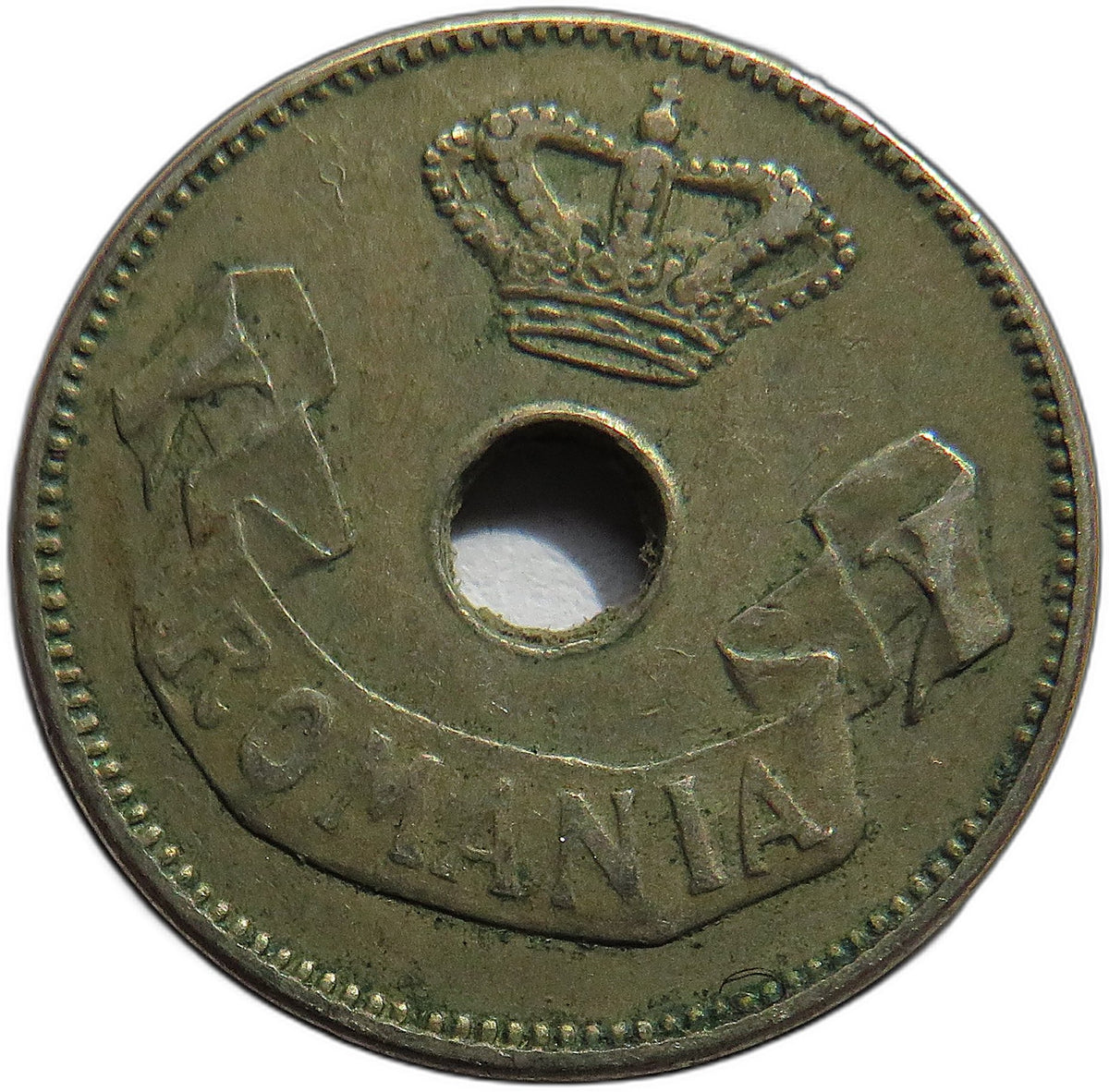 1906 Romania 10 Bani Coin