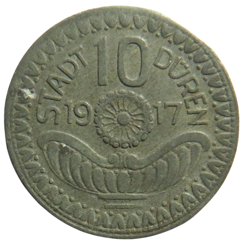1917 Stadt Duren 10 Pfennig Coin
